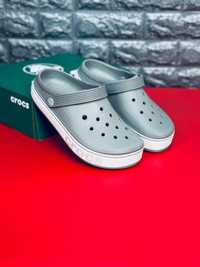 Женские Шлепанцы Crocs Серые Шлепанцы Кроксы Жіночі Крокси