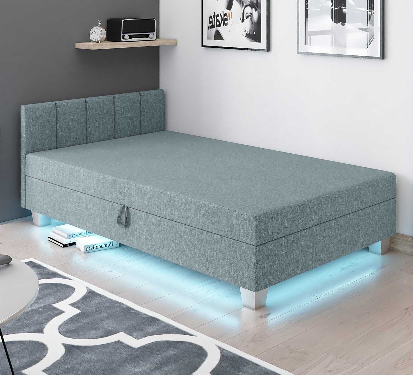 Łóżko z MATERACEM  tapczan młodzieżowy  Jednoosobowy SOFA pojedyncza