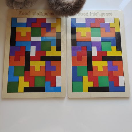 Танграм Тетріс Пазл із дерева. Puzzle Tetris