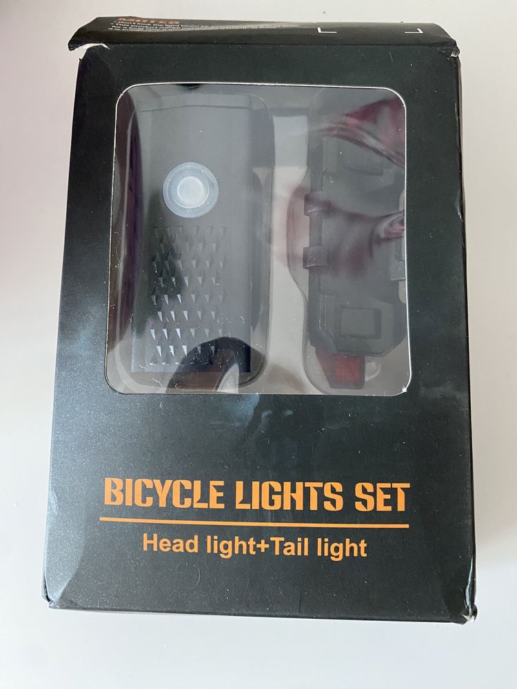 Велосипедні ліхтарики на акумуляторі комплект