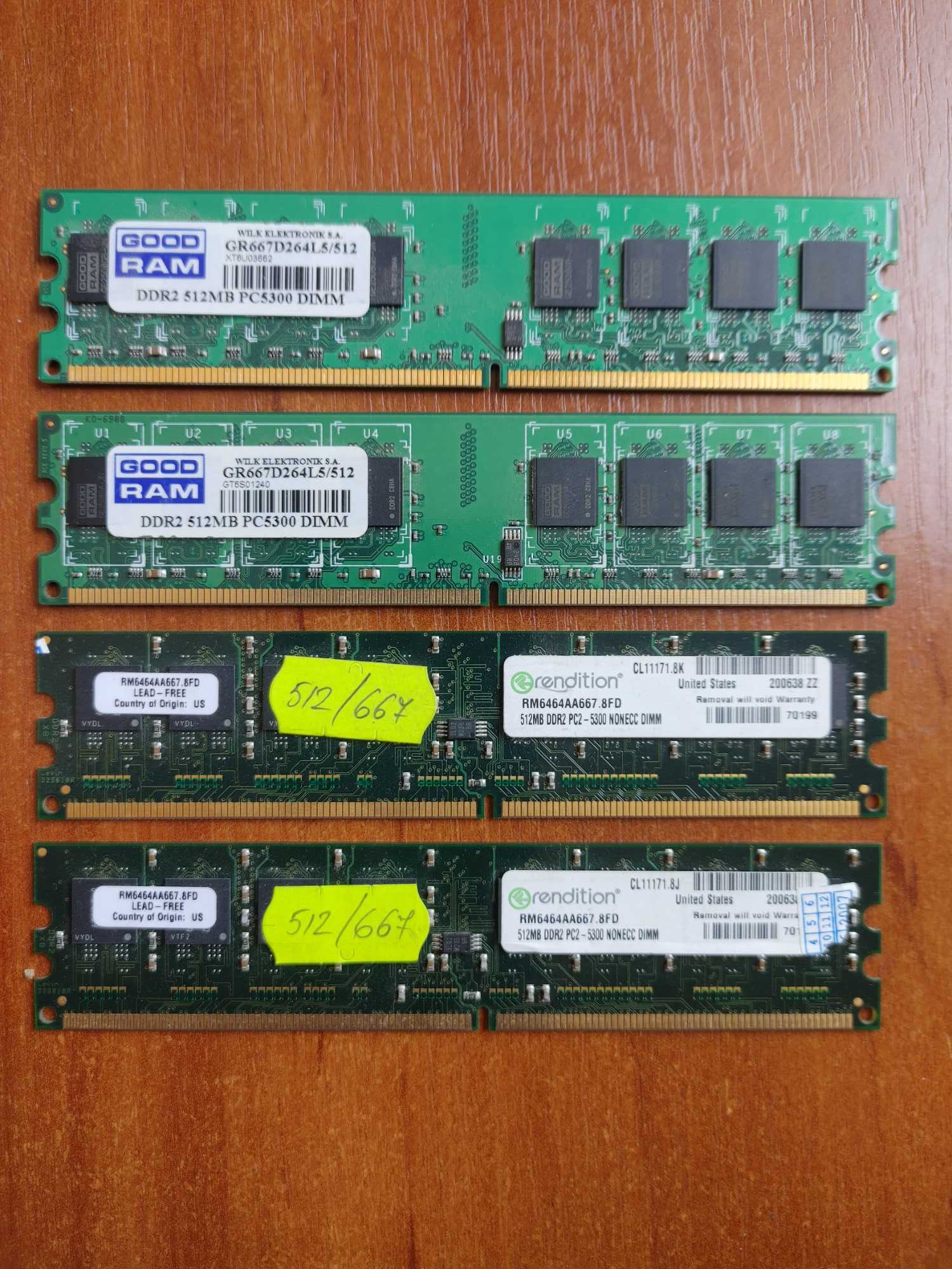 DDR2 512Mb, GoodRam, Rendition
