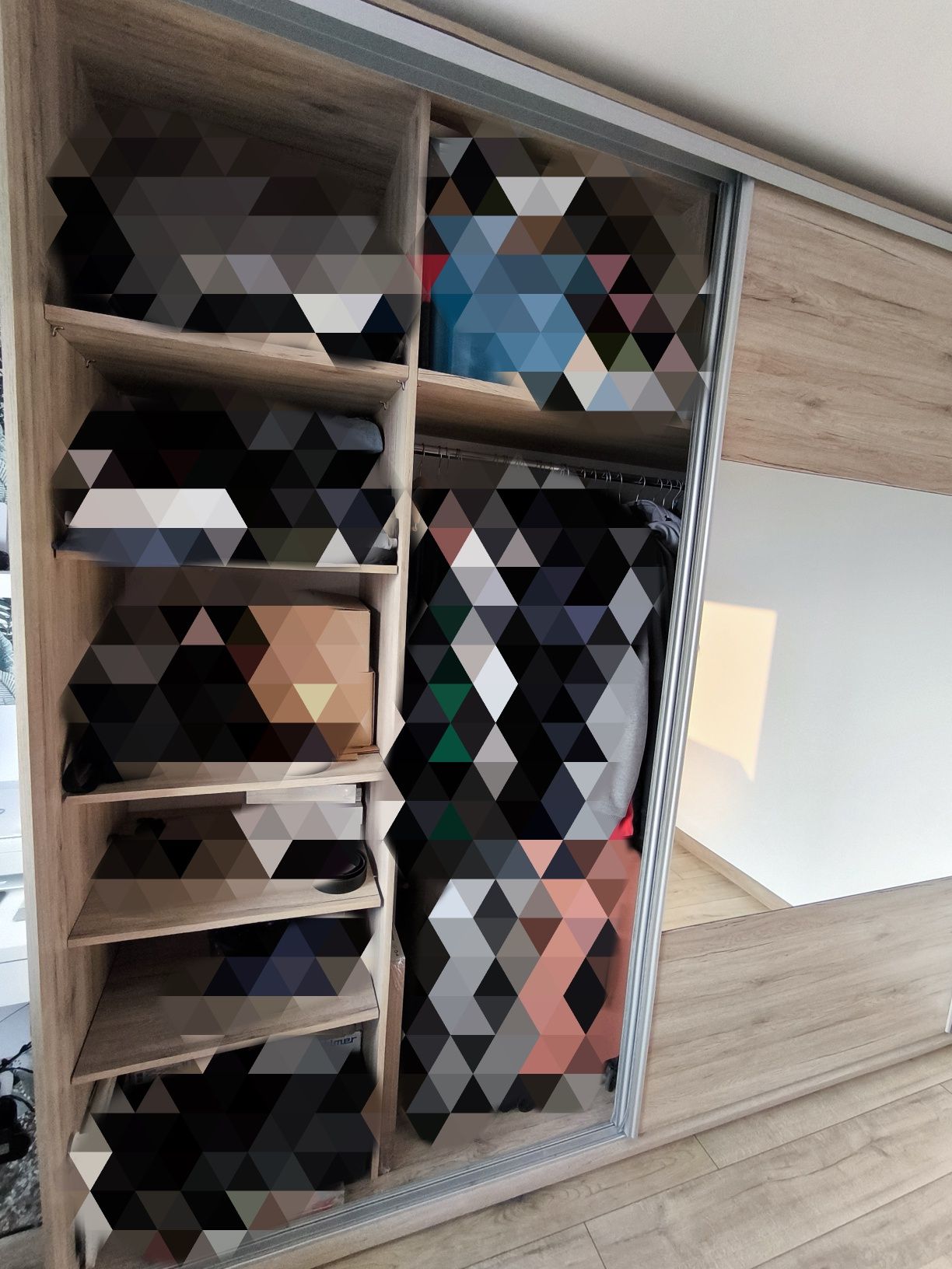 SALE !!! Solidna szafa przesuwna BRW duża 262 x 242 x 67