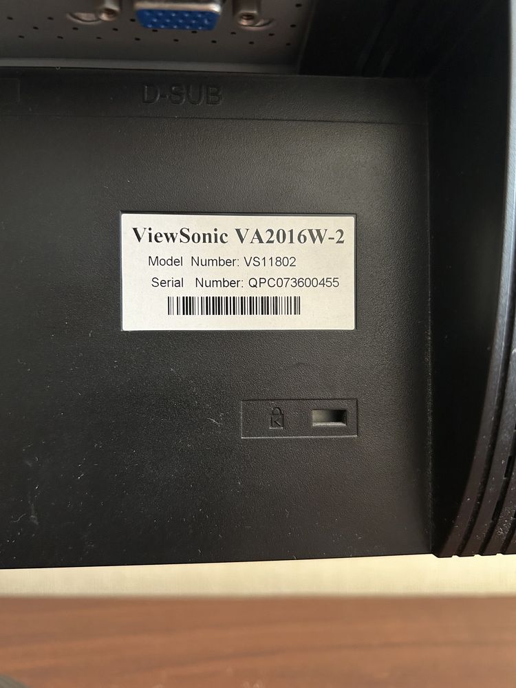 Монітор viewsonic va2016w-2