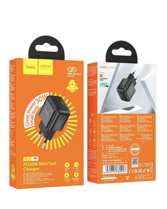 Сетевое зарядное устройство Hoco N32 (Type-C/30W)