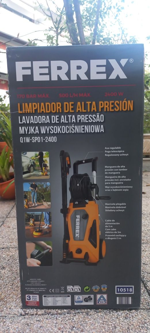 Lavadora de alta pressão 170bar - NOVA