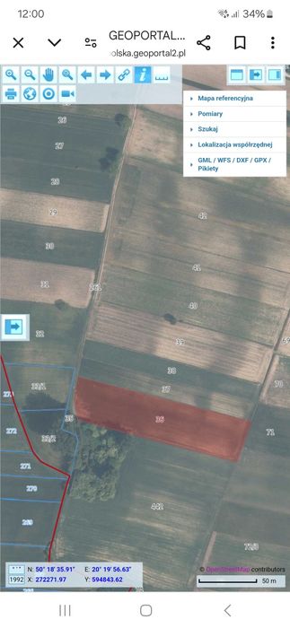 Działka rolna,Tempoczów Rędziny