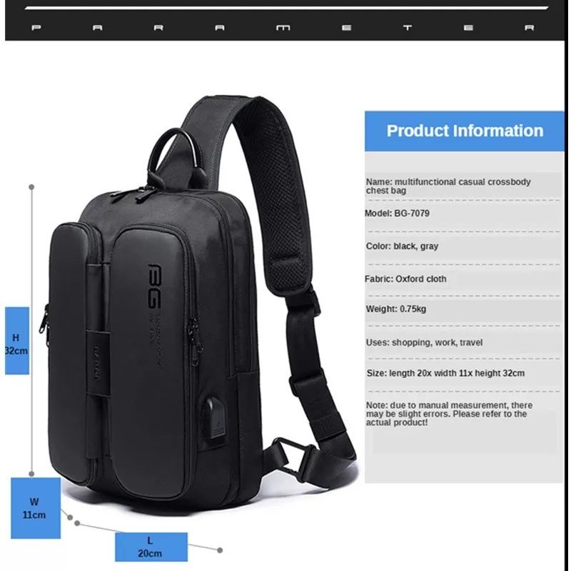 Рюкзак Xiaomi Bange BG-7079 тактическая сумка ранец бананка mi sling