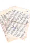 MANUSCRITO - Anotações escolares (déc. 60)