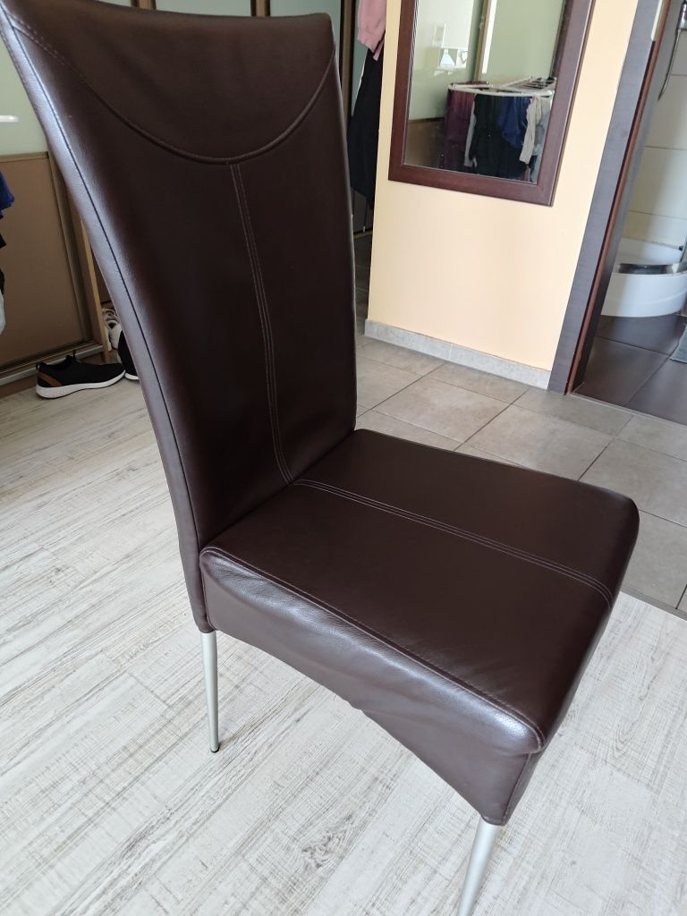2x krzesło z eko skóry
