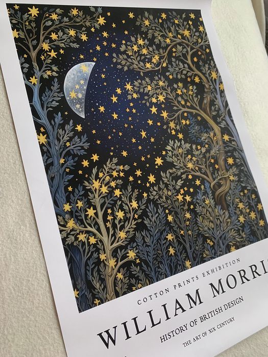 Gobelin na płótnie/Obrazek/William Morris/Half Moon