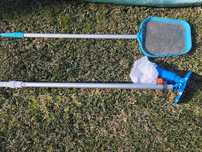 Skimmer e aspirador portátil de piscina