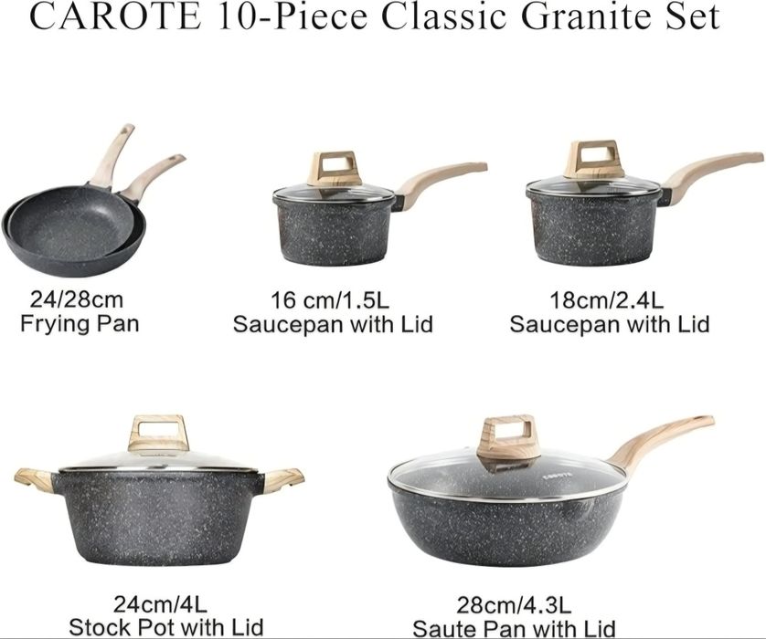 Zestaw garnków Carote 9 elementów