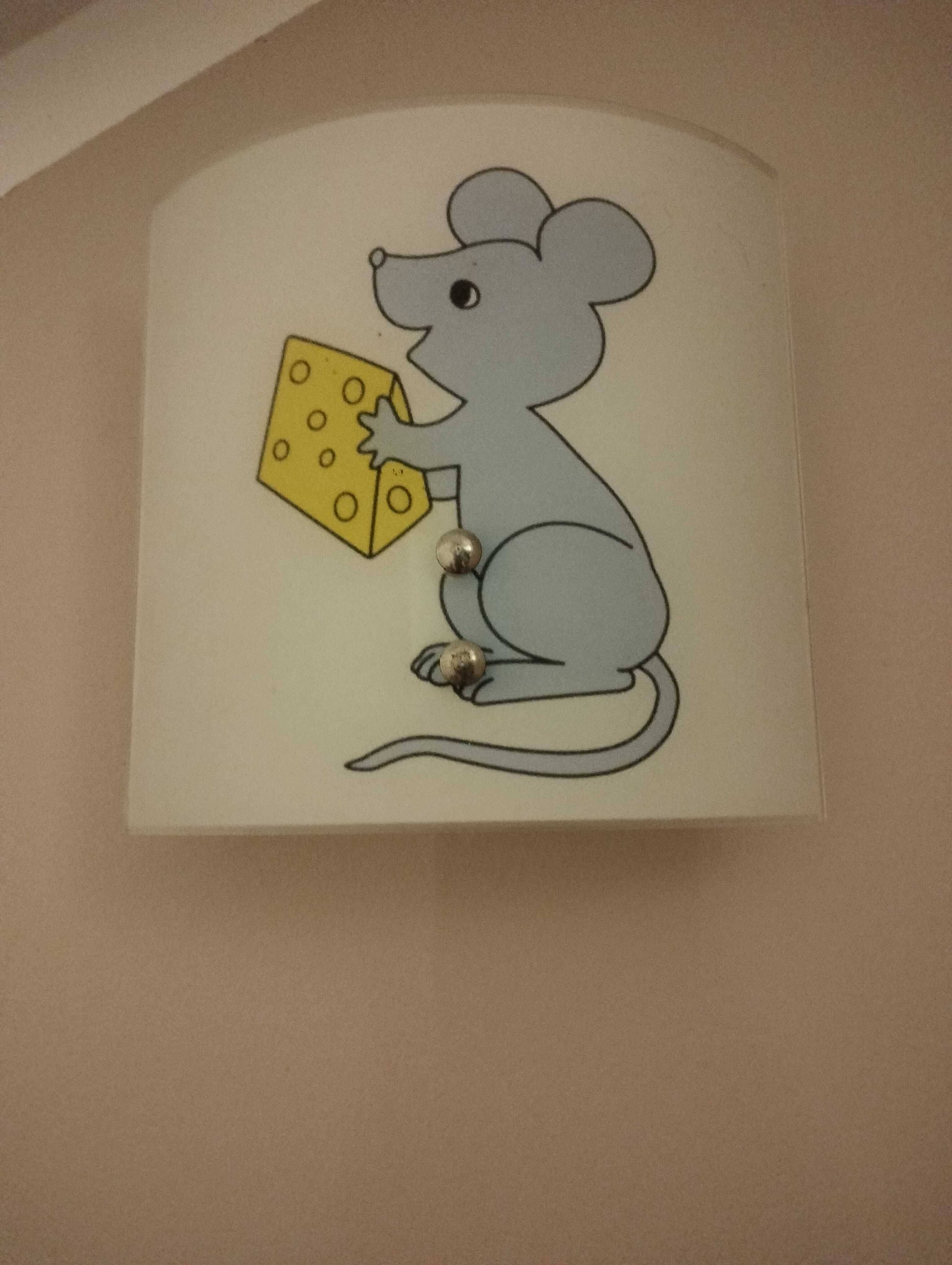 Lampka dla dziecka kinkiet myszka