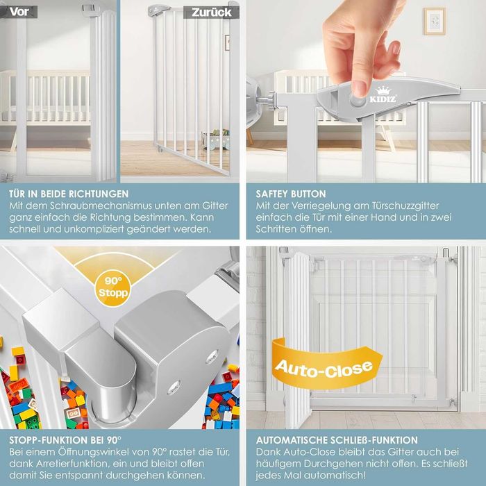Nowa bramka / zabezpieczająca / dla dzieci / schody / KIDIZ / W27!