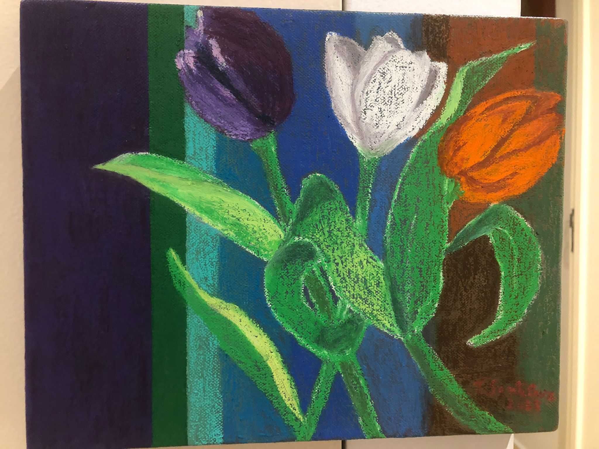 "Flores" óleo sobre tela