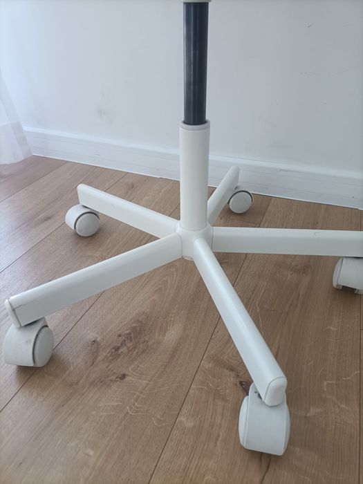 Krzesło ikea dziecięce biurowe, biały/Vissle jasnozielony