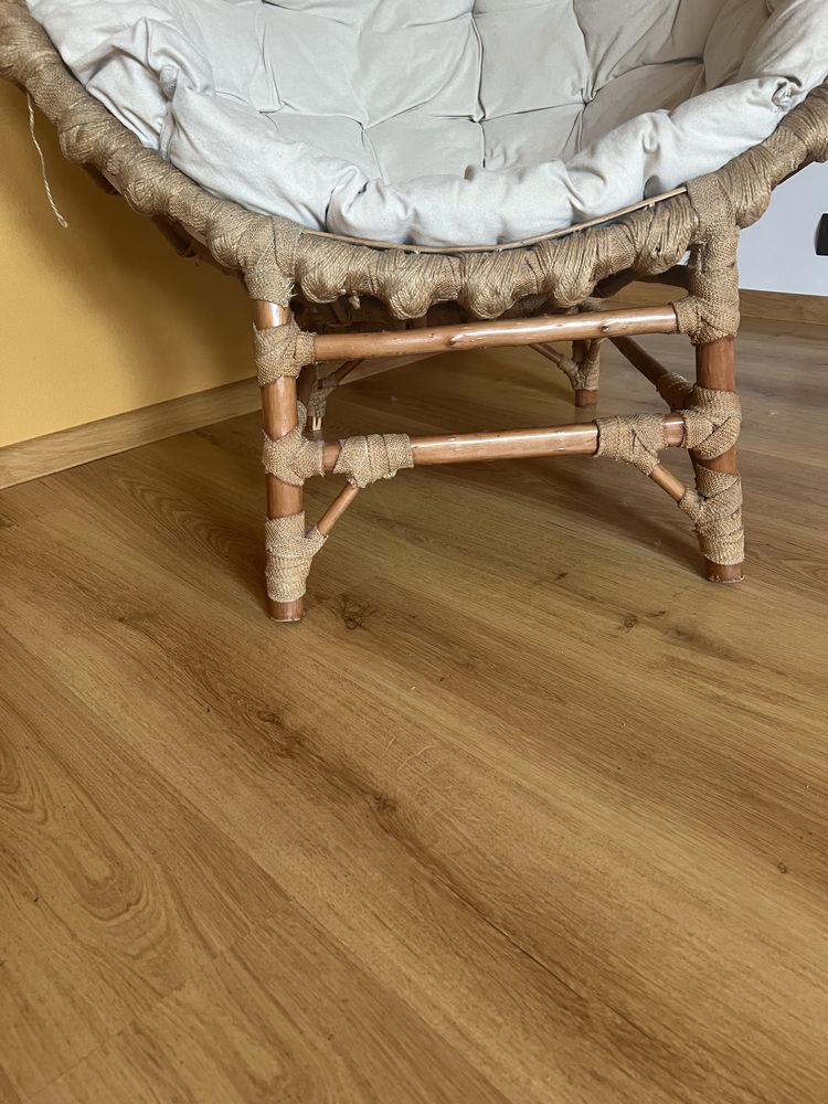 Fotel wiklinowy boho