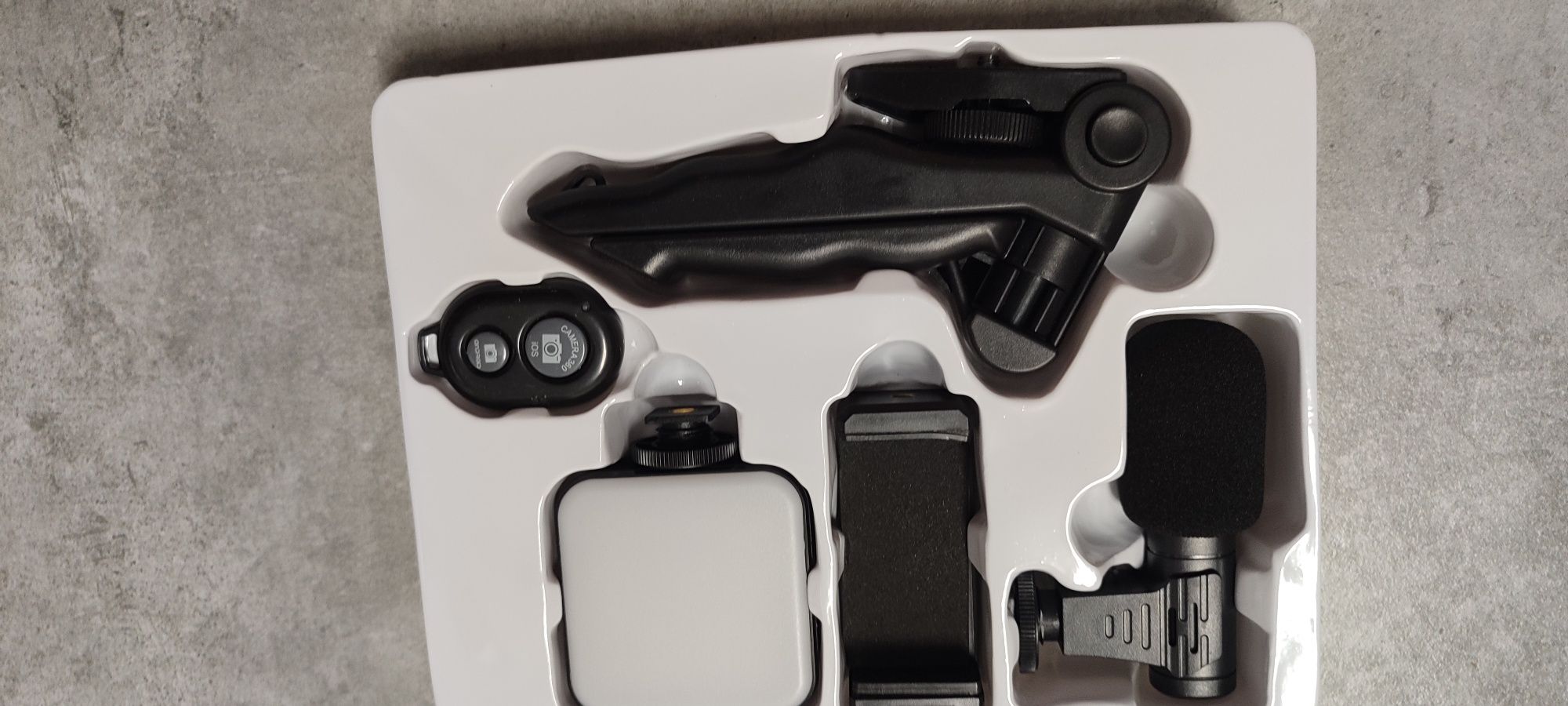 Zestaw do nagrywania filmów 4W1 vlogger Kit Pilot Mikrofon Pilot BT ti