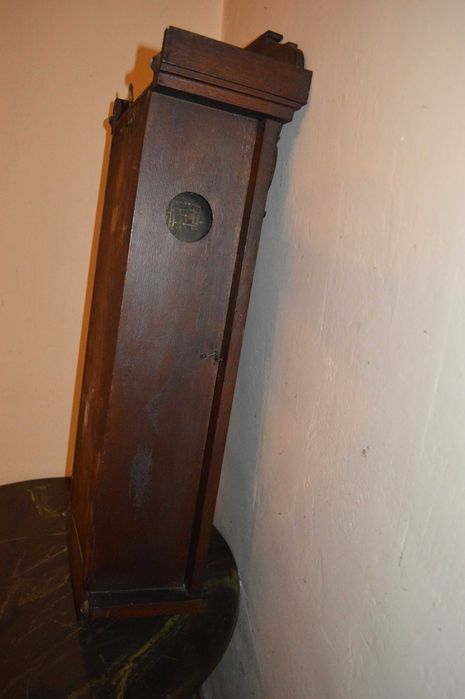 zegar ścienny stary duzy wiszący wahadłowy antyk retro wysokosc 84 cm