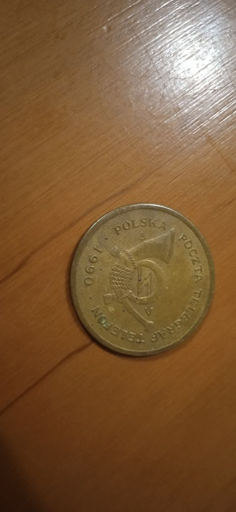 Poczta Polska Telefon Telegraf 1990 żeton C z PRL