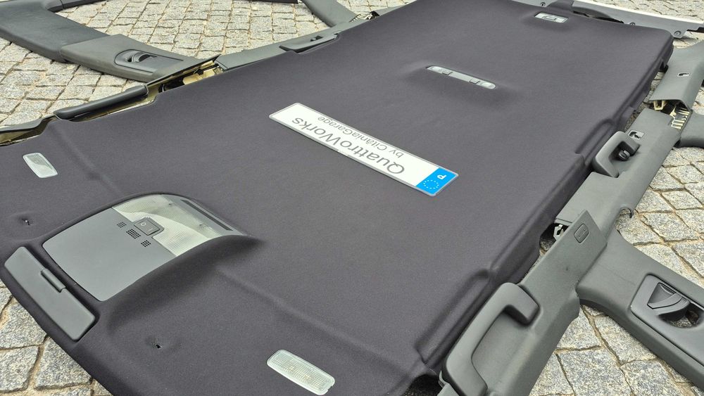 AUDI A4 B6/B7 AVANT-Teto Completo C/TODOS ACESSÓRIOS E PILARES PRETOS