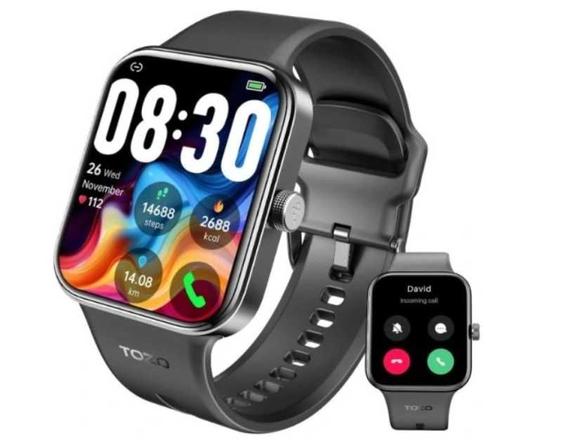TOZO S3 AcuFit One Smart Watch AMOLED 1,78" Tętno, sen, Bluetooth,IP68