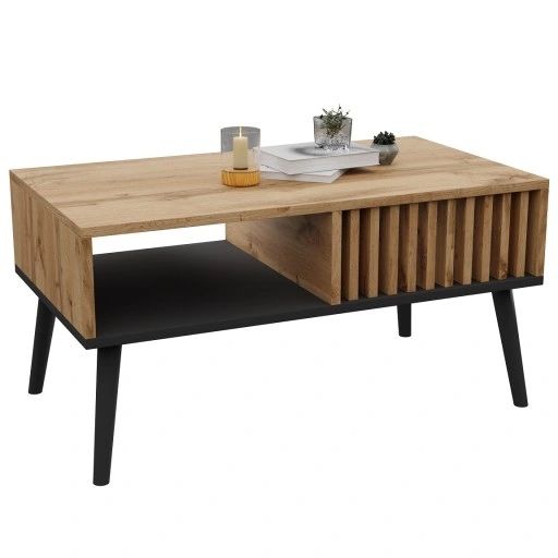 Stolik kawowy lamel loft