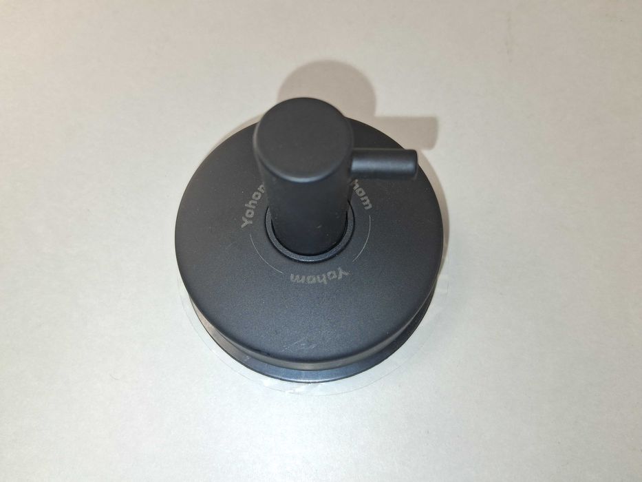 N073 Yohom Wieszak Łazienkowy Przyssawka Czarny Mat Na Ręcznik