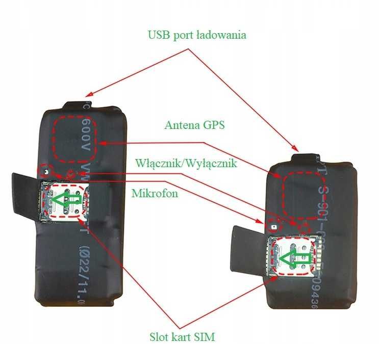 Mini Lokalizator GPS Podsłuch Nagrywanie na karcie