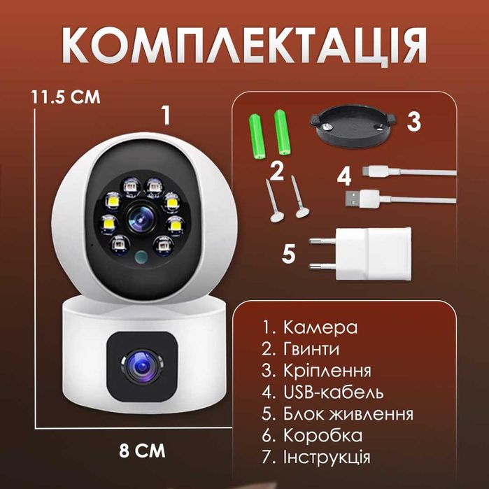 Відеоняня з датчиком руху радіоняня з нічним режимом і мікрофоном