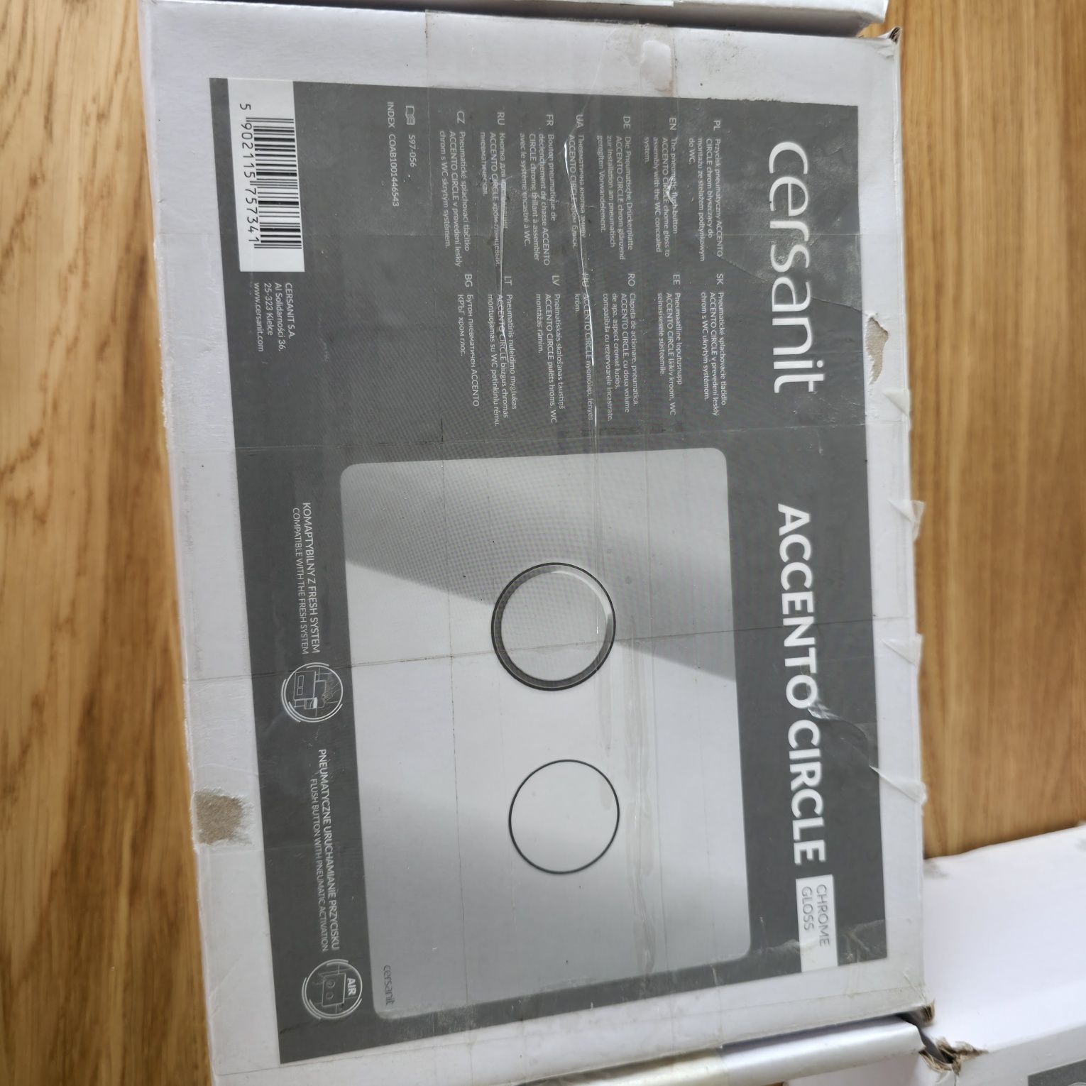 Przycisk do spluczki pneumatyczny