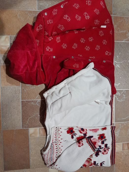 Пакет теплих речей на дівчинку 6-9 м, зріст 74 см