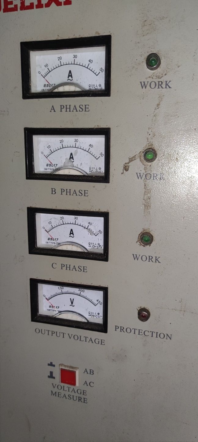 Стабилизатор напряжения на 20кВт , SJW-20KVA , напряжение 220В/3×220В