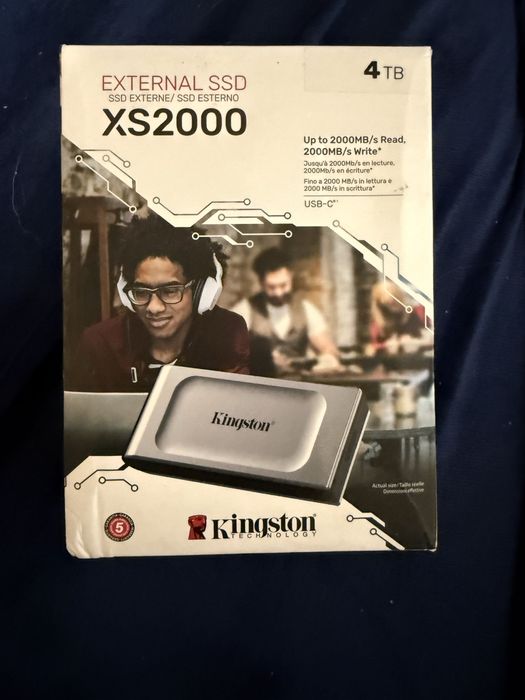 NOWY ZAPLOMBOWANY Dysk zewnętrzny SSD Kingston XS2000 4TB
