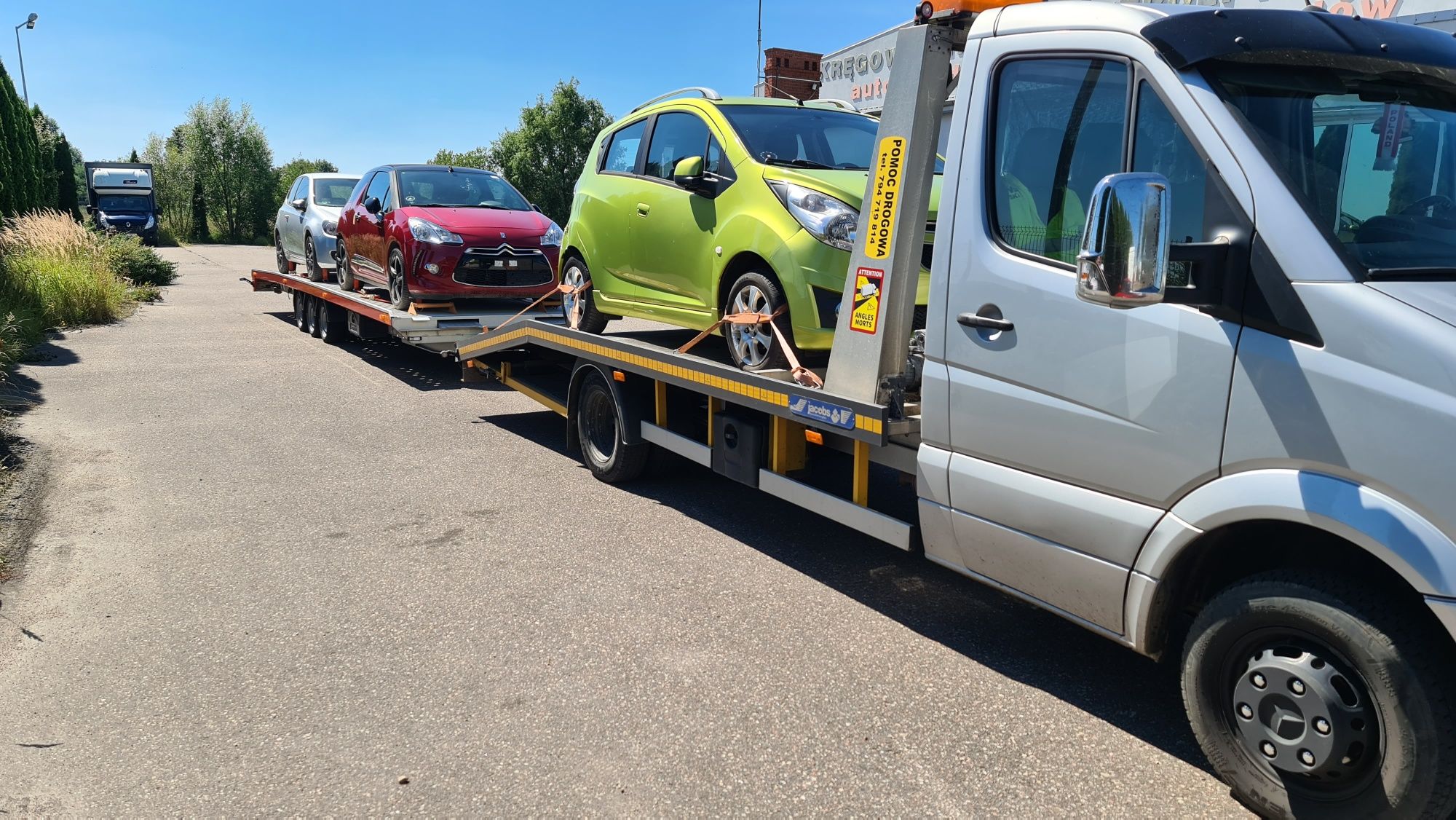 Pomoc Drogowa Morąg 24h Transport Ciągników Maszyn Koparek do 20t