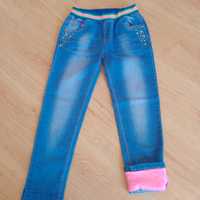 Spodnie jeans na gumce 122/128