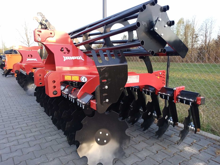 CIĘŻKA Brona talerzowa 2,5/2,7/3m JANPOL Talerzówka uprawowa OD RĘKI