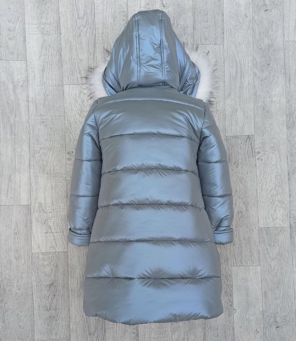 Зимова куртка пуховик для дівчинки 128 см