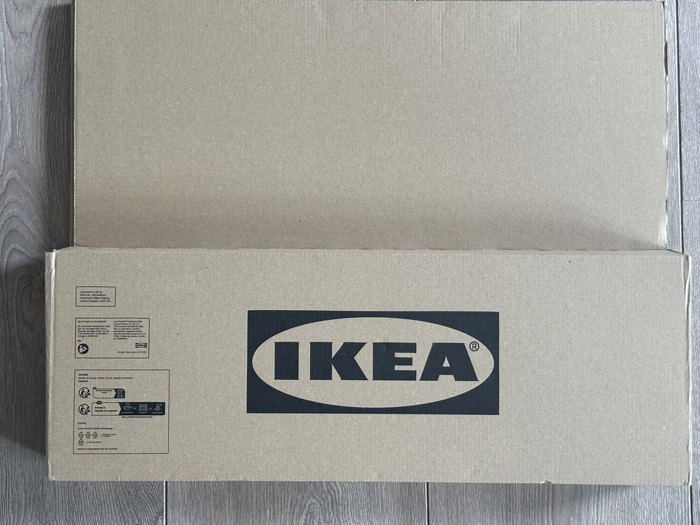 Szuflada ze szklanym frontem, Ikea Komplement, biały, 50x58 cm