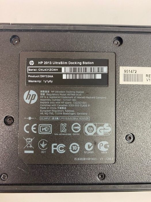 БУ HP 2013 UltraSlim HSTNN-IX10 док-станция для ноутбука 810 G1, 810