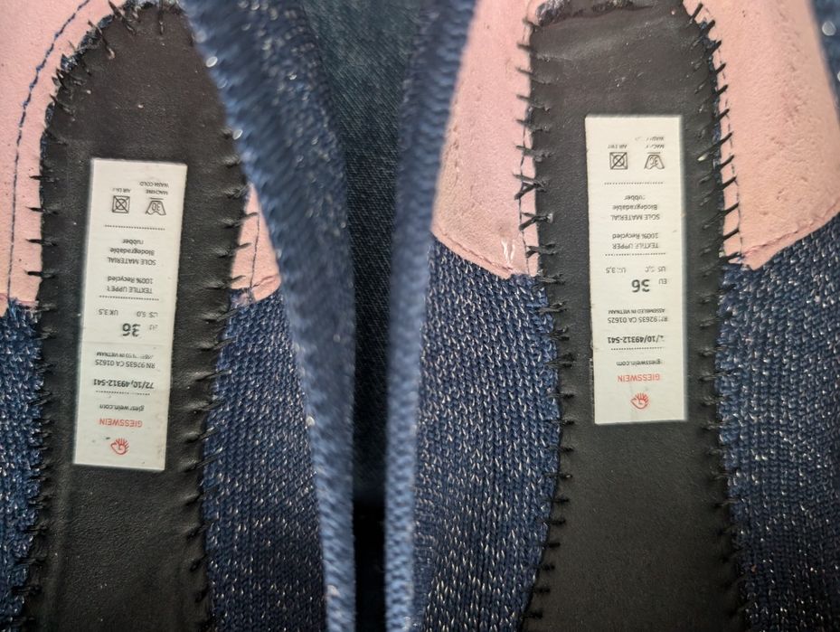 Nowe giesswein baleriny granatowe 36