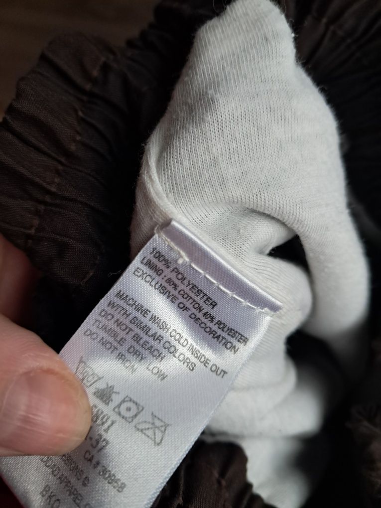 Brązowe dresy dzwony dla dziewczynki Nike