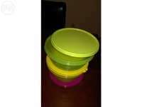 tupperware 3 tigelas espaciais capacidades:1l/1,5l/2l