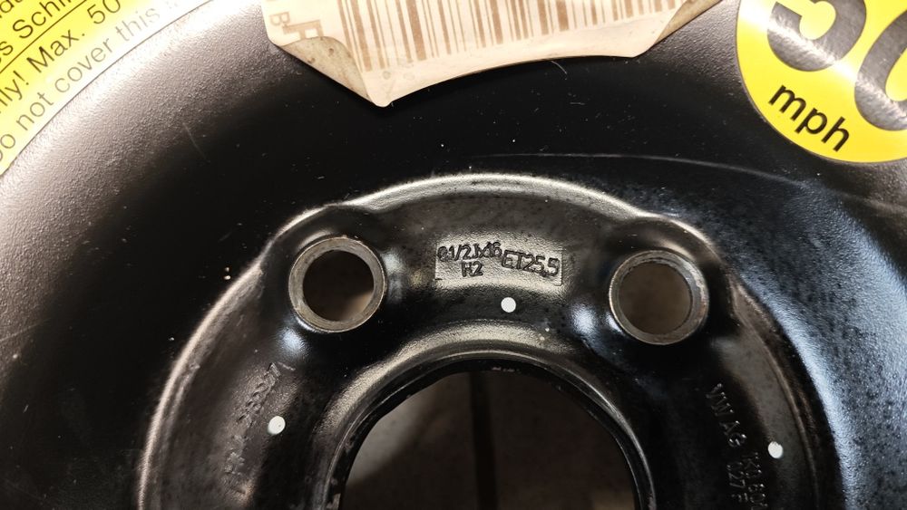 Koło dojazdowe VW golf Audi A3 5x112