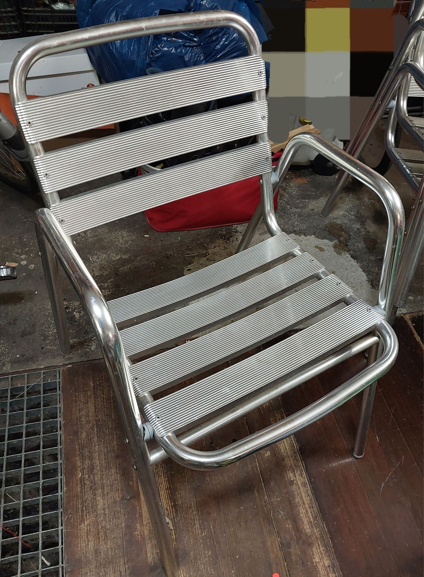 Krzesło aluminiowe sztaplowane 4 szt.