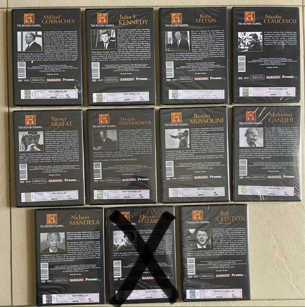 Lote de 16 Documentários DVD’s – SELADOS
