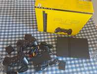 Ps2 slim com caixa