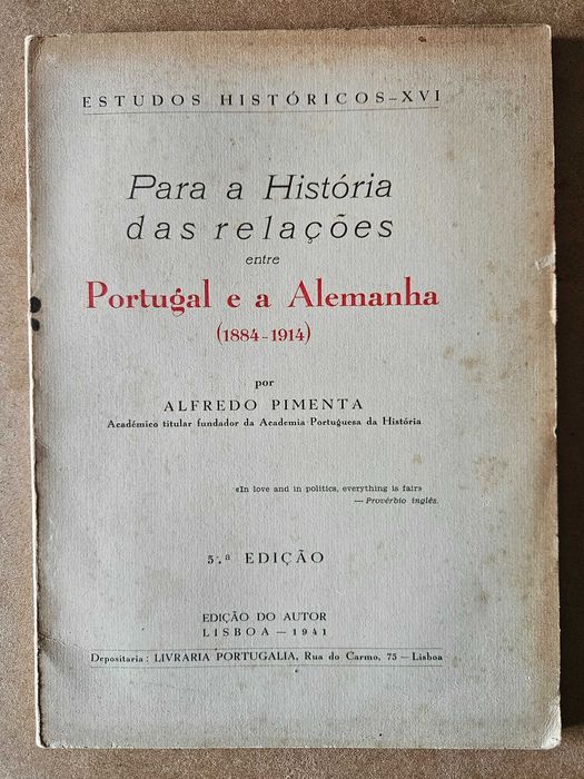 Para a História das Relações entre Portugal e a Alemanha A. Pimenta