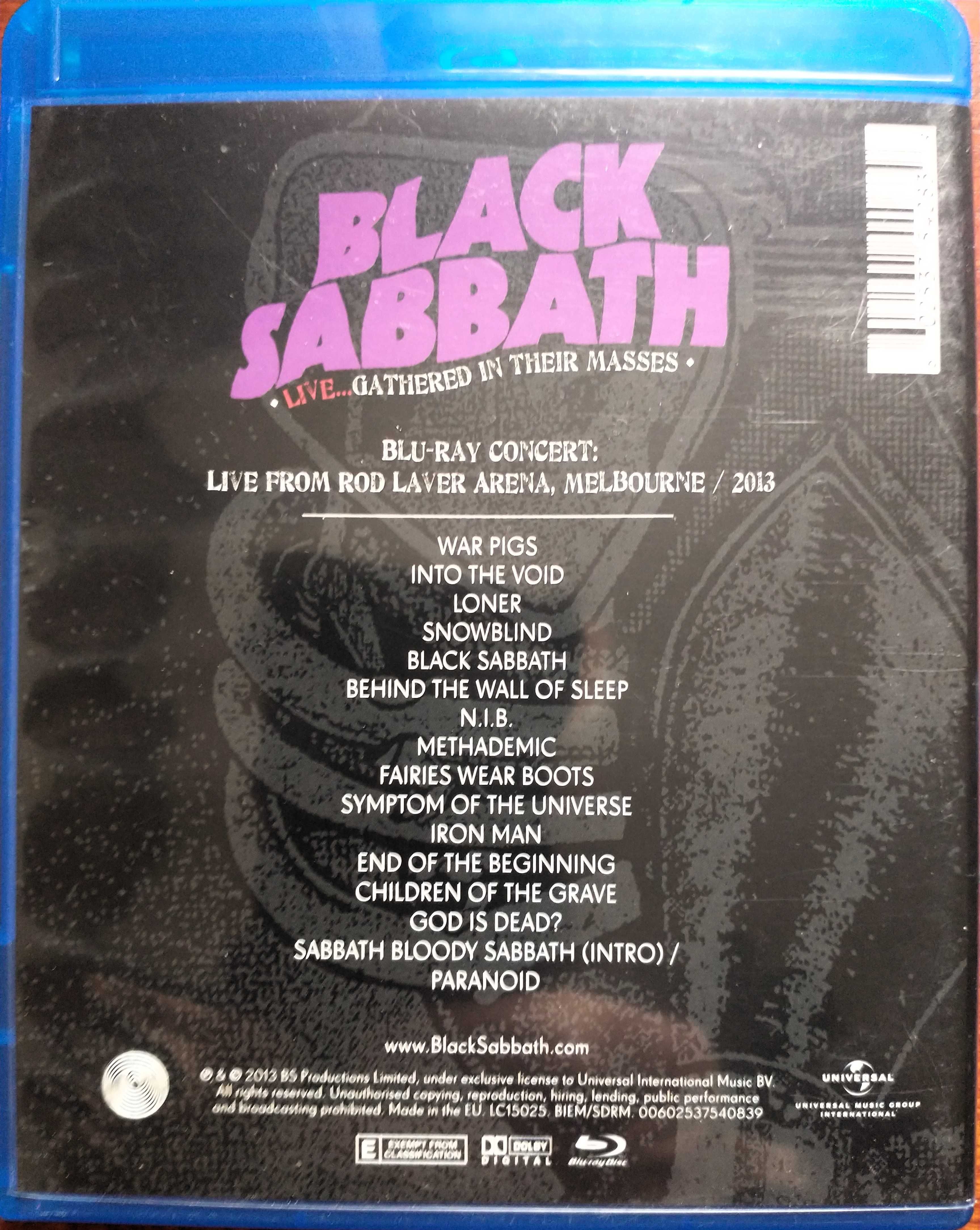 Zestaw 3 koncertów blu ray - Black Sabbath x2 , Rolling Stones