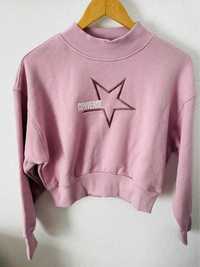 Sweatshirt Rosa Cropped Converse T. M Nova